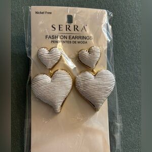 Serra heart earrings NEW